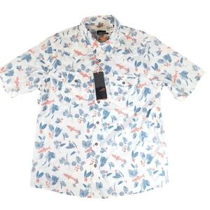 NEW Orvis River Guide 2.0 Men's Active Fit Short Sleeve Shirt Western Print Sz L